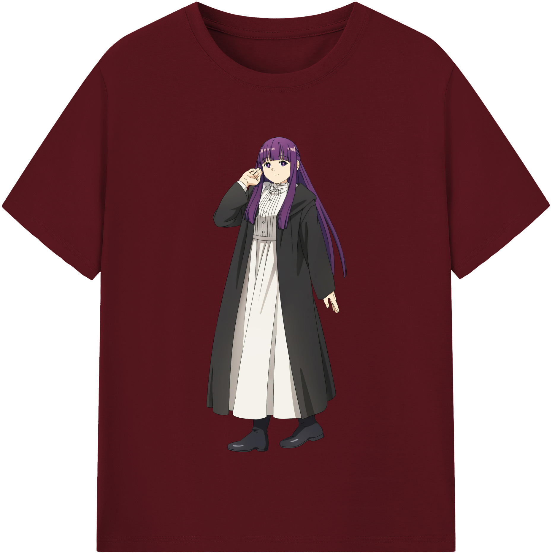 （画像用） 葬送のフリーレン Frieren 綿100％半袖Tシャツ（フロントプリント）